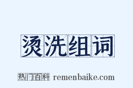 烫洗组词是什么意思的图片